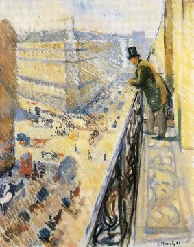 風景 Painting - ストリート・ラファイエット エドヴァルド・ムンク ストリート・ラファイエット 1891 パリジェンヌ